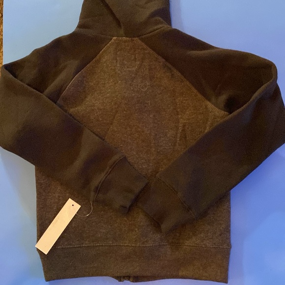 Joe’s Jeans Boys ColorBlock Raglan Hoodie, Black & Grey, Zip Front, Size L/6 NWT - Picture 6 of 11